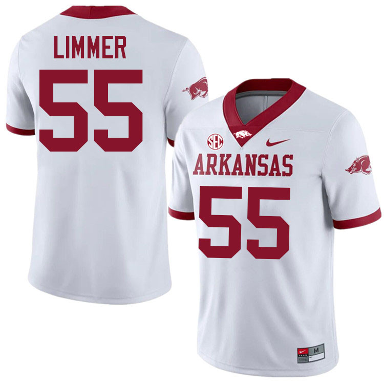 Beaux Limmer Arkansas Jersey,Arkansas Razorbacks #55 Beaux Limmer Jersey Youth College-White